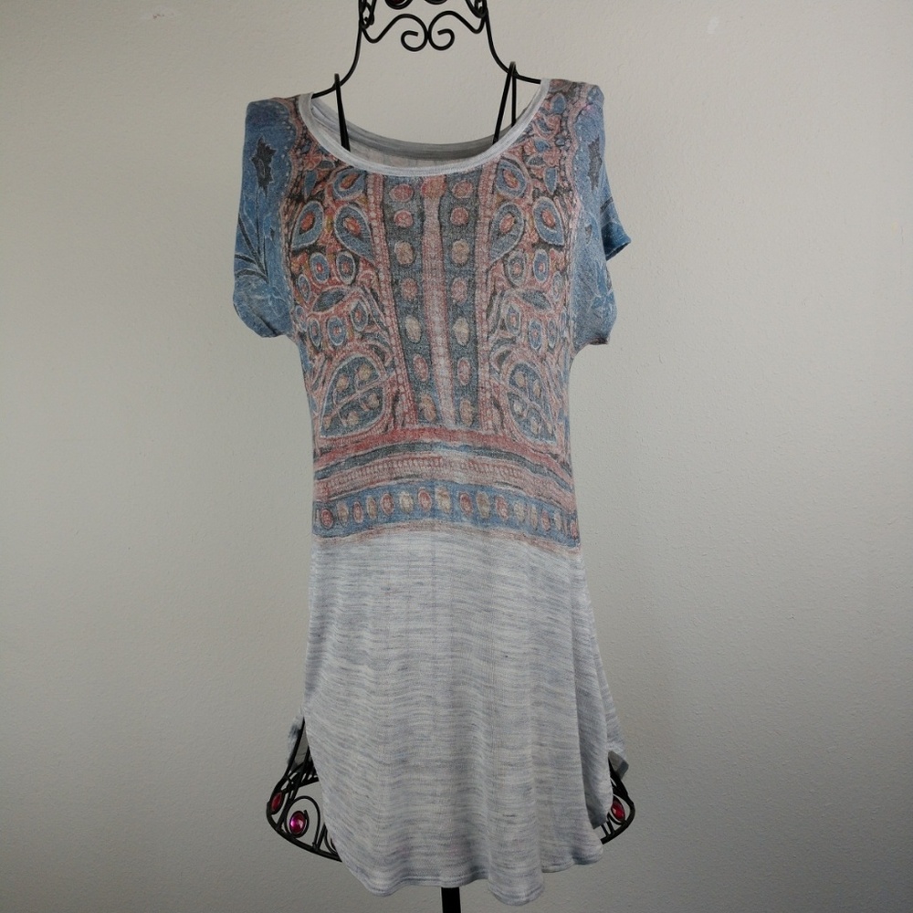 Lucky Brand Tribal Boho Dress sz M